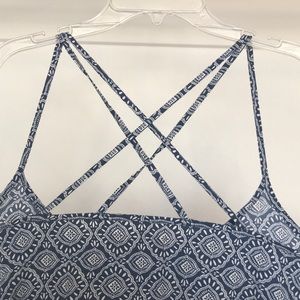 Hollister Patterned Spaghetti Strap Top